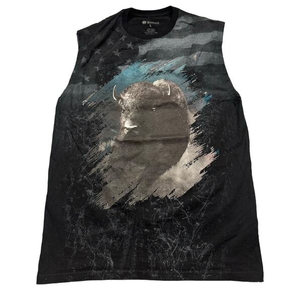 Vintage T Shirt Men's Large All Over Print Shirt Buffalo Outdoors Hunting USA - Picture 5 of 9